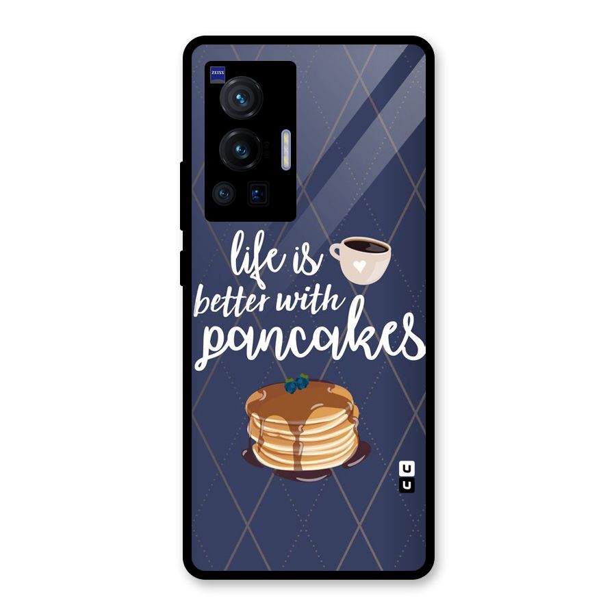Pancake Life Glass Back Case for Vivo X70 Pro