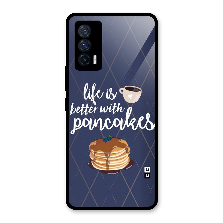 Pancake Life Glass Back Case for Vivo iQOO 7 5G