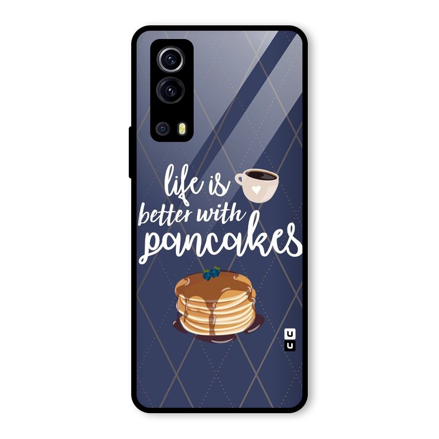 Pancake Life Glass Back Case for Vivo iQOO Z3