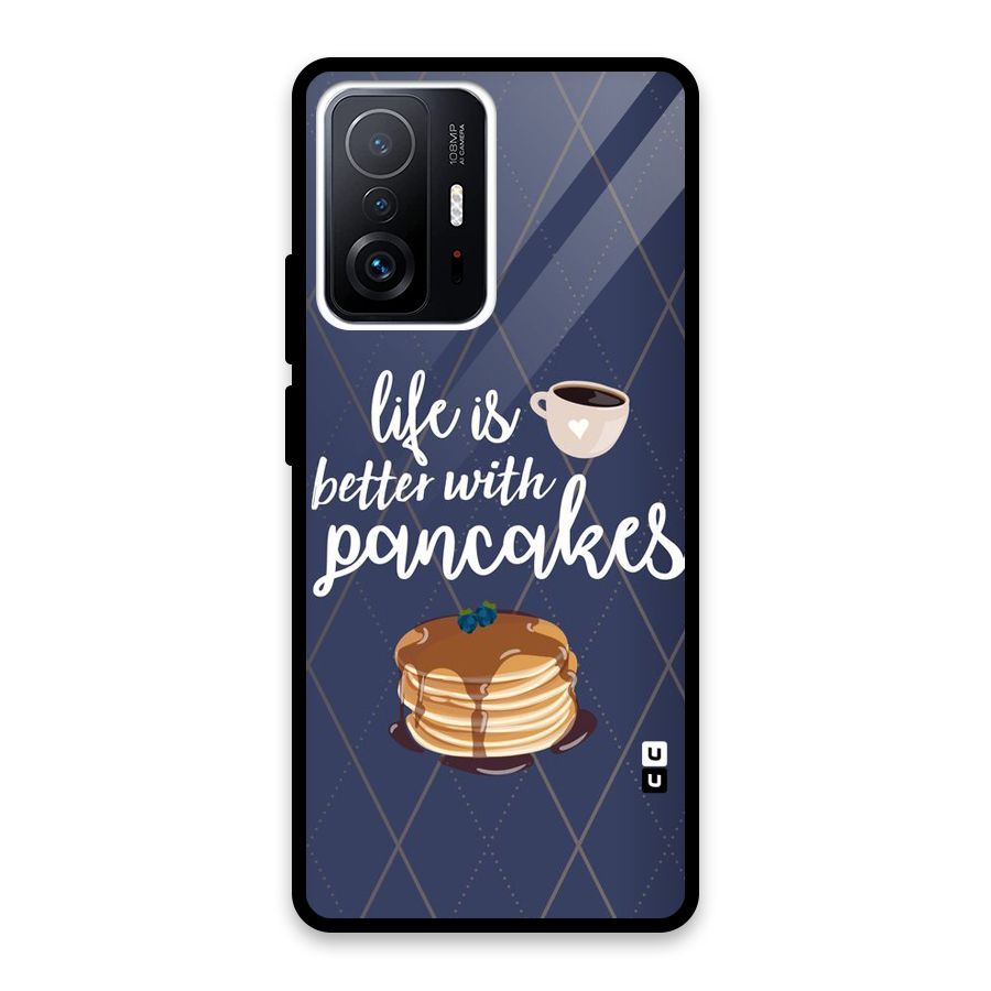 Pancake Life Glass Back Case for Xiaomi 11T Pro