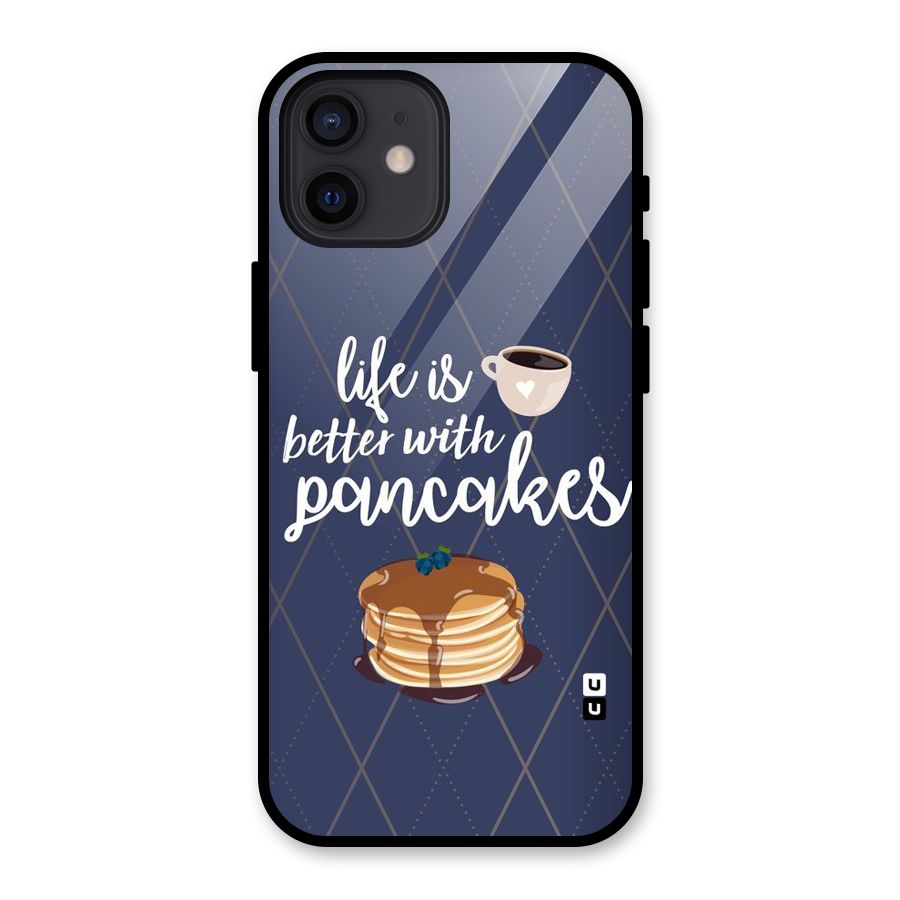 Pancake Life Glass Back Case for iPhone 12