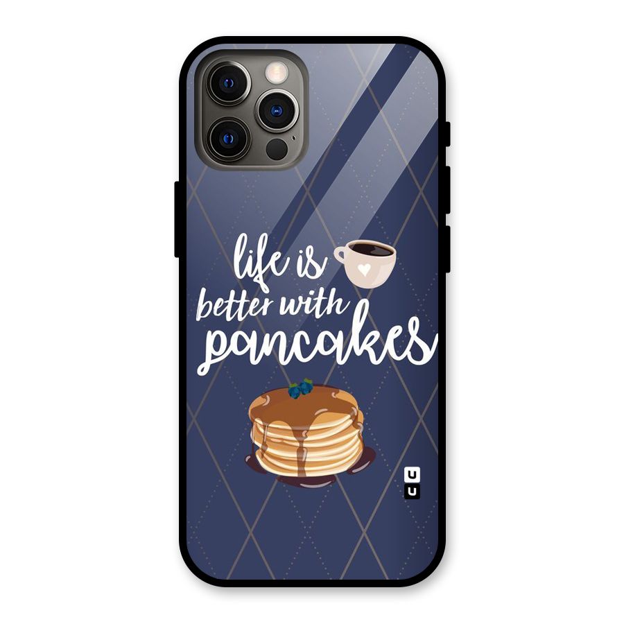 Pancake Life Glass Back Case for iPhone 12 Pro