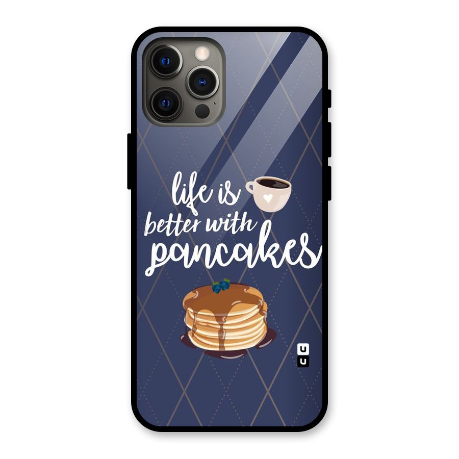 Pancake Life Glass Back Case for iPhone 12 Pro Max