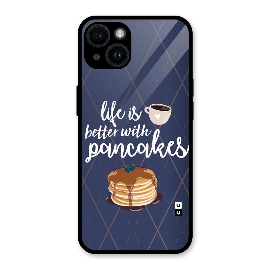 Pancake Life Glass Back Case for iPhone 14