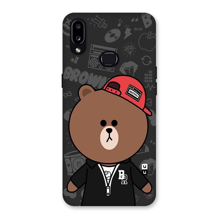 Panda Brown Back Case for Galaxy A10s