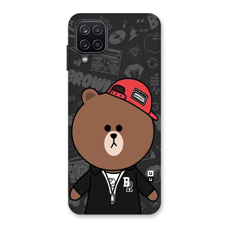 Panda Brown Back Case for Galaxy A12
