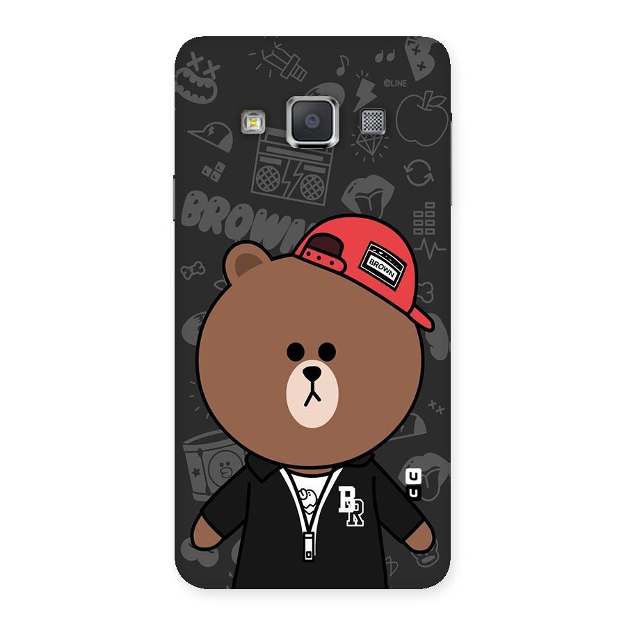 Panda Brown Back Case for Galaxy A3