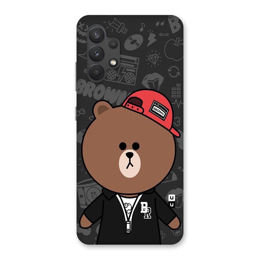 Panda Brown Back Case for Galaxy A32