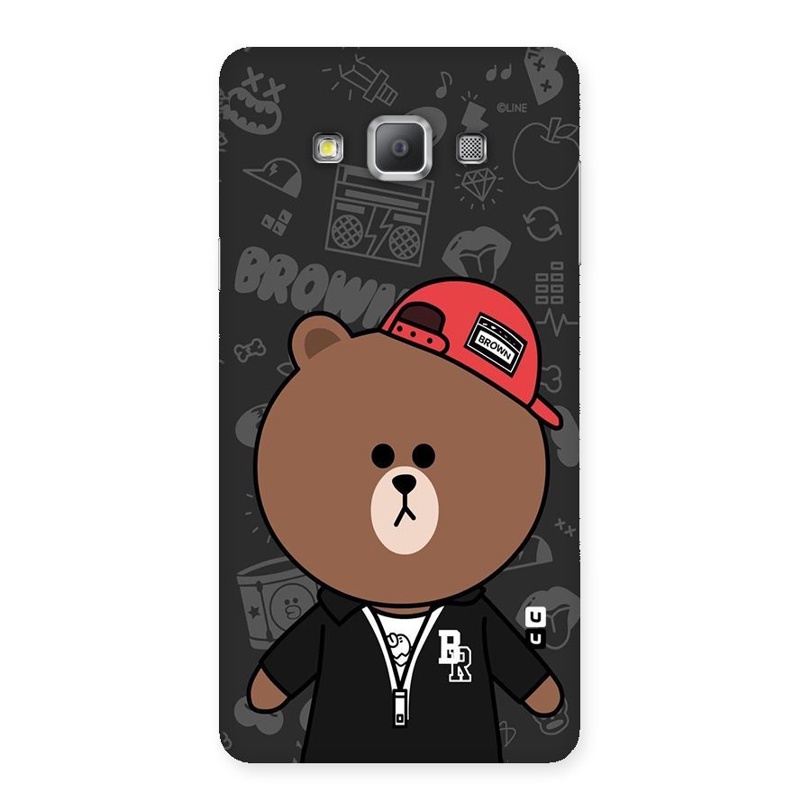 Panda Brown Back Case for Galaxy A7