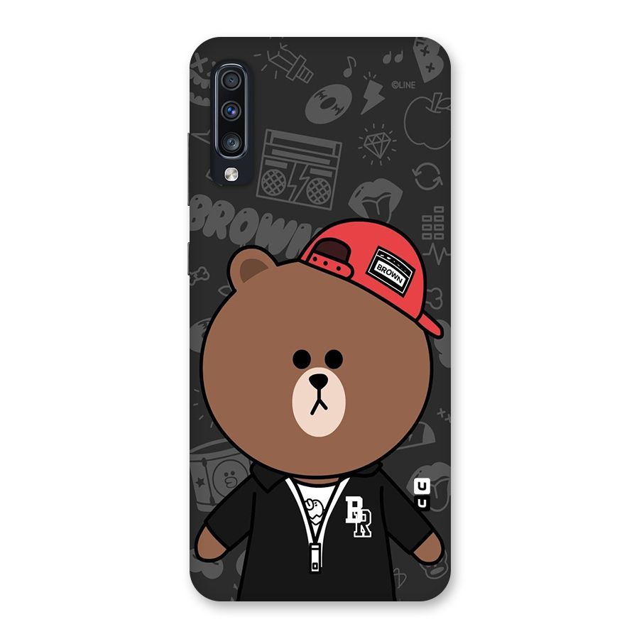 Panda Brown Back Case for Galaxy A70