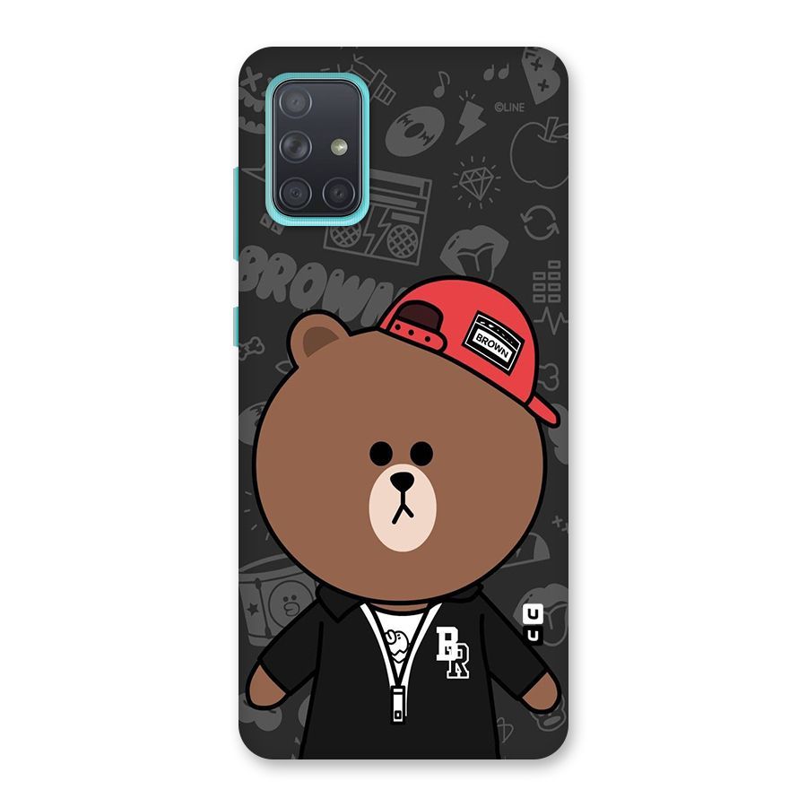 Panda Brown Back Case for Galaxy A71