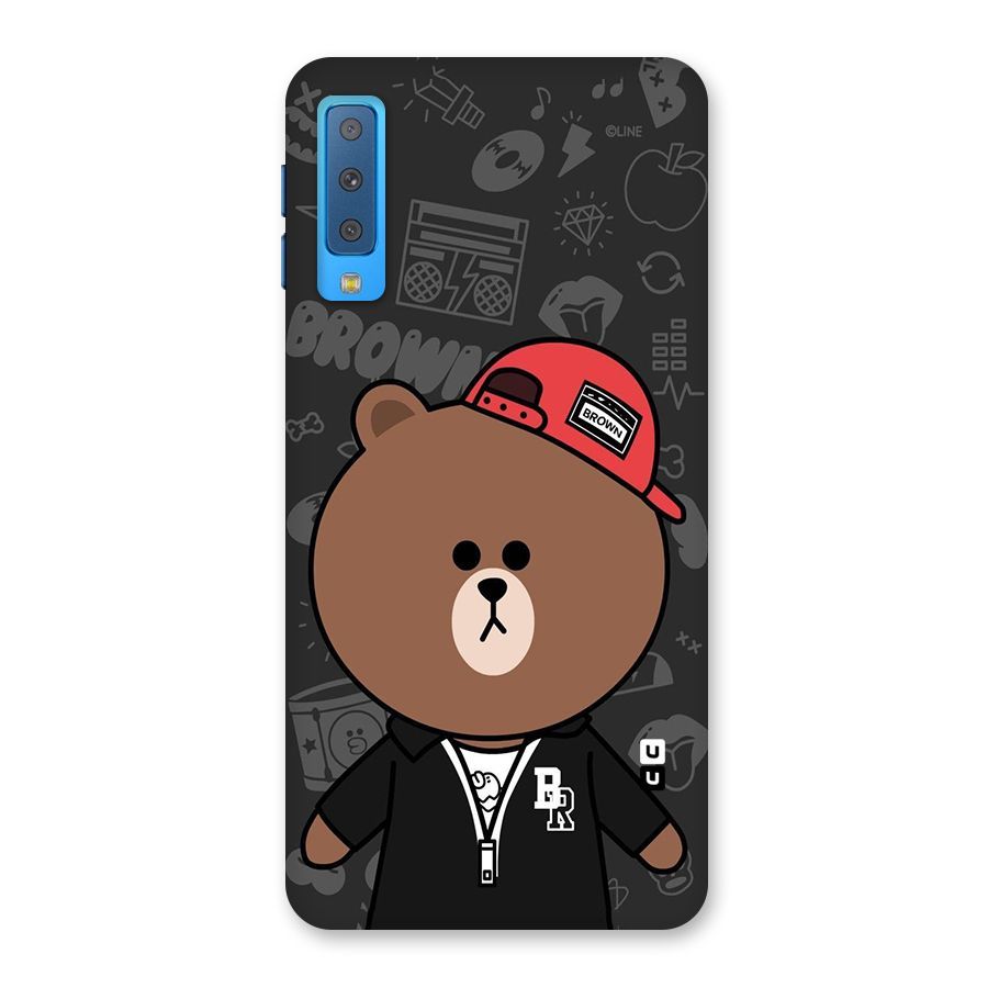 Panda Brown Back Case for Galaxy A7 (2018)