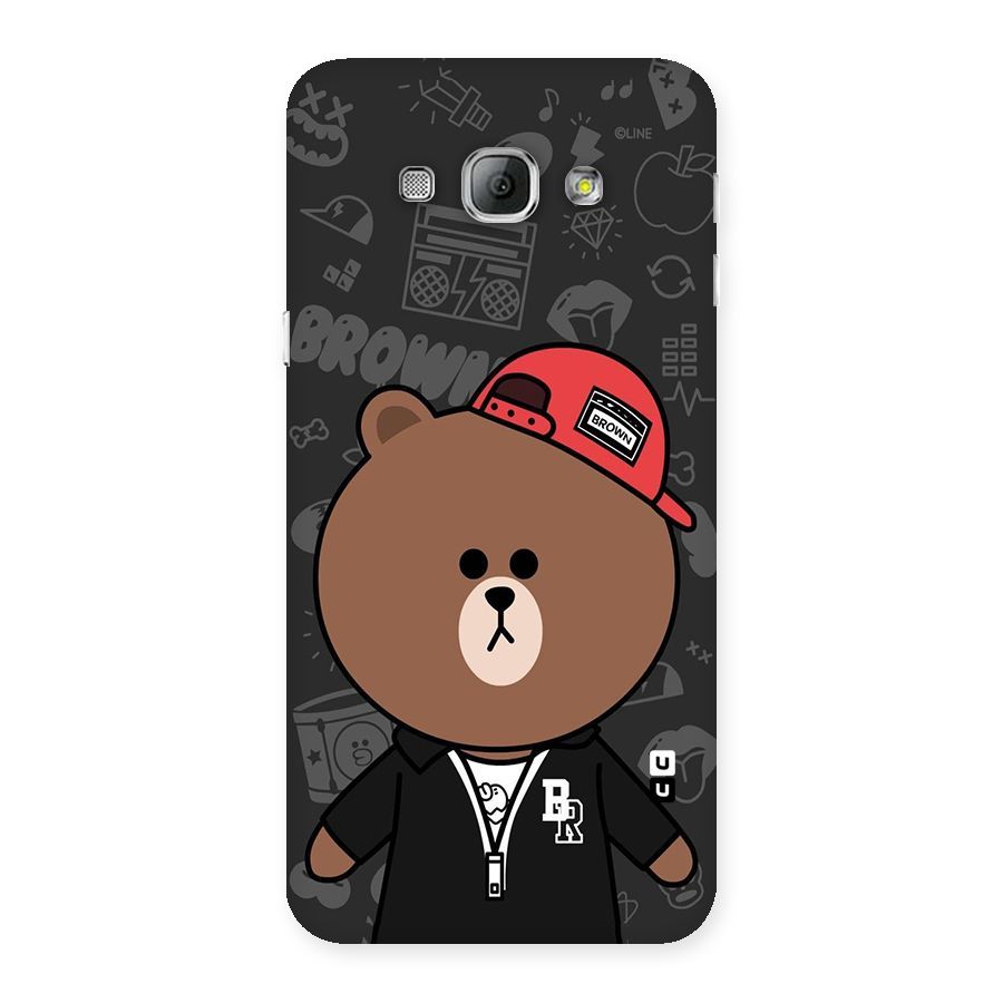 Panda Brown Back Case for Galaxy A8