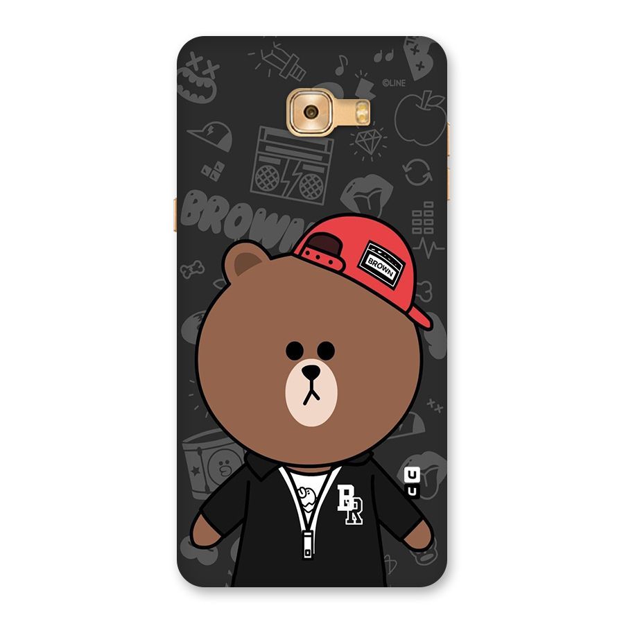 Panda Brown Back Case for Galaxy C9 Pro