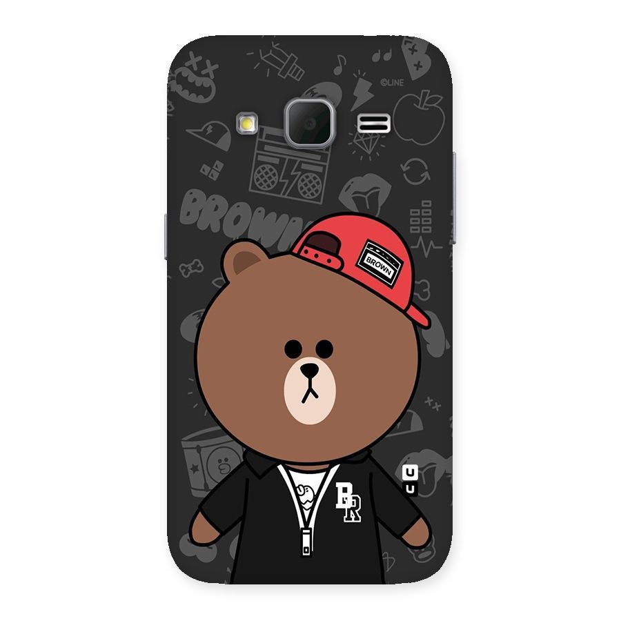 Panda Brown Back Case for Galaxy Core Prime