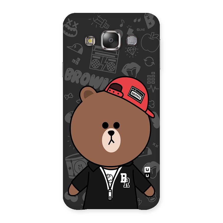 Panda Brown Back Case for Galaxy E7