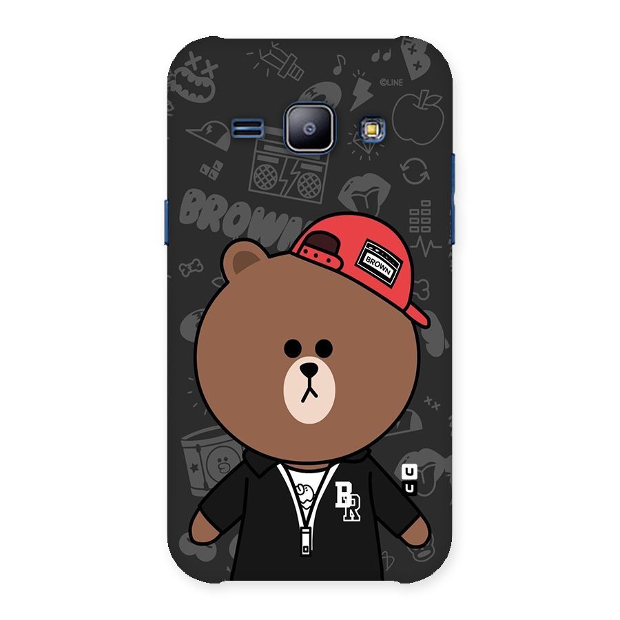 Panda Brown Back Case for Galaxy J1