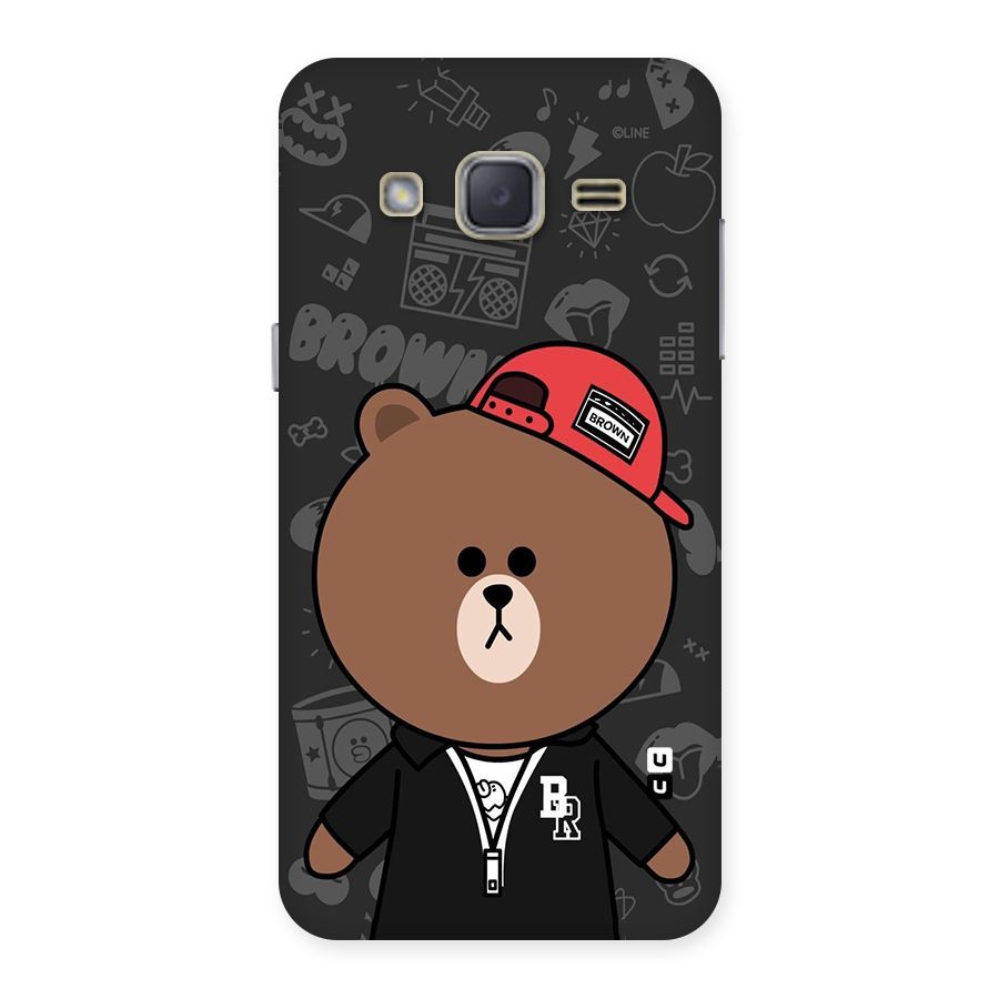 Panda Brown Back Case for Galaxy J2