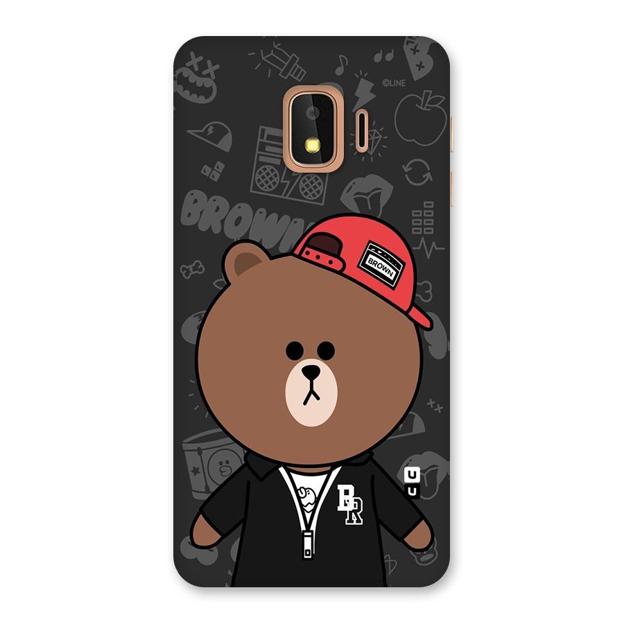 Panda Brown Back Case for Galaxy J2 Core