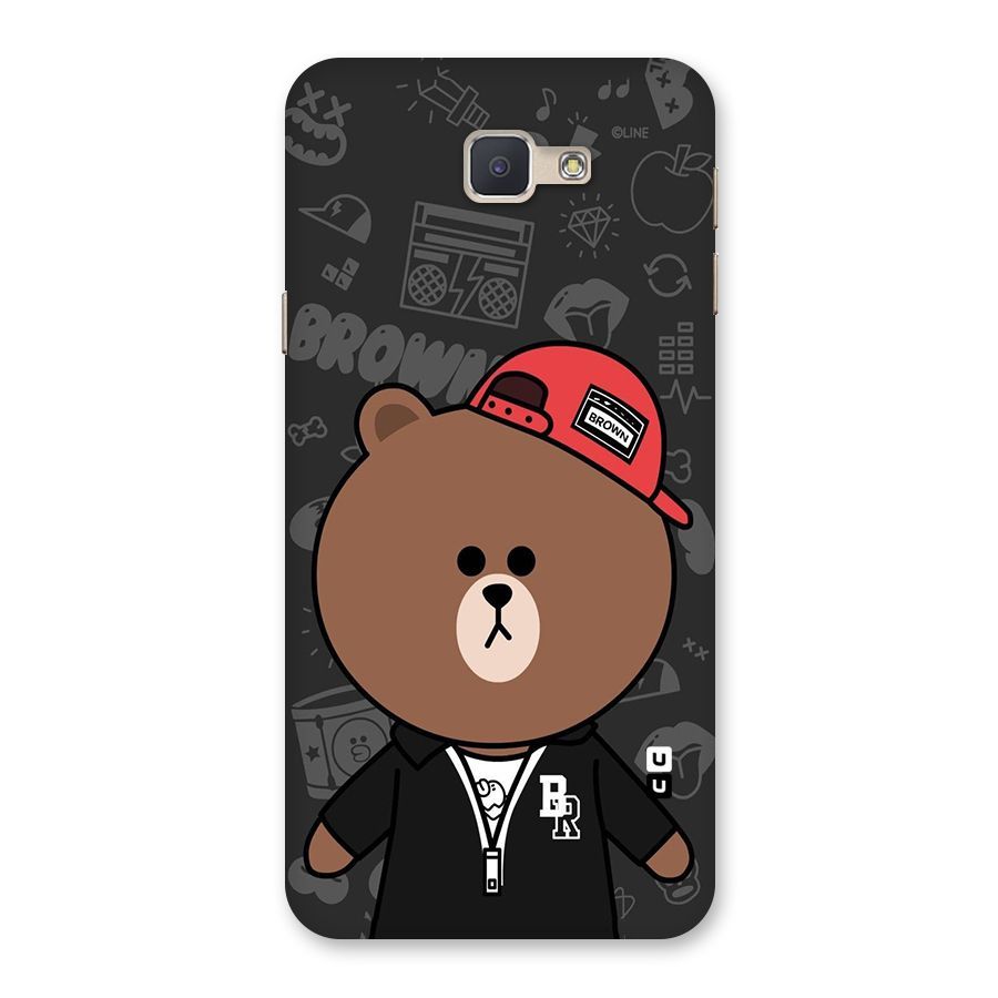 Panda Brown Back Case for Galaxy J5 Prime