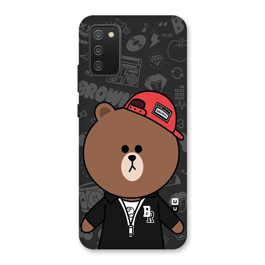 Panda Brown Back Case for Galaxy M02s