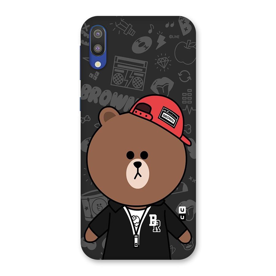 Panda Brown Back Case for Galaxy M10
