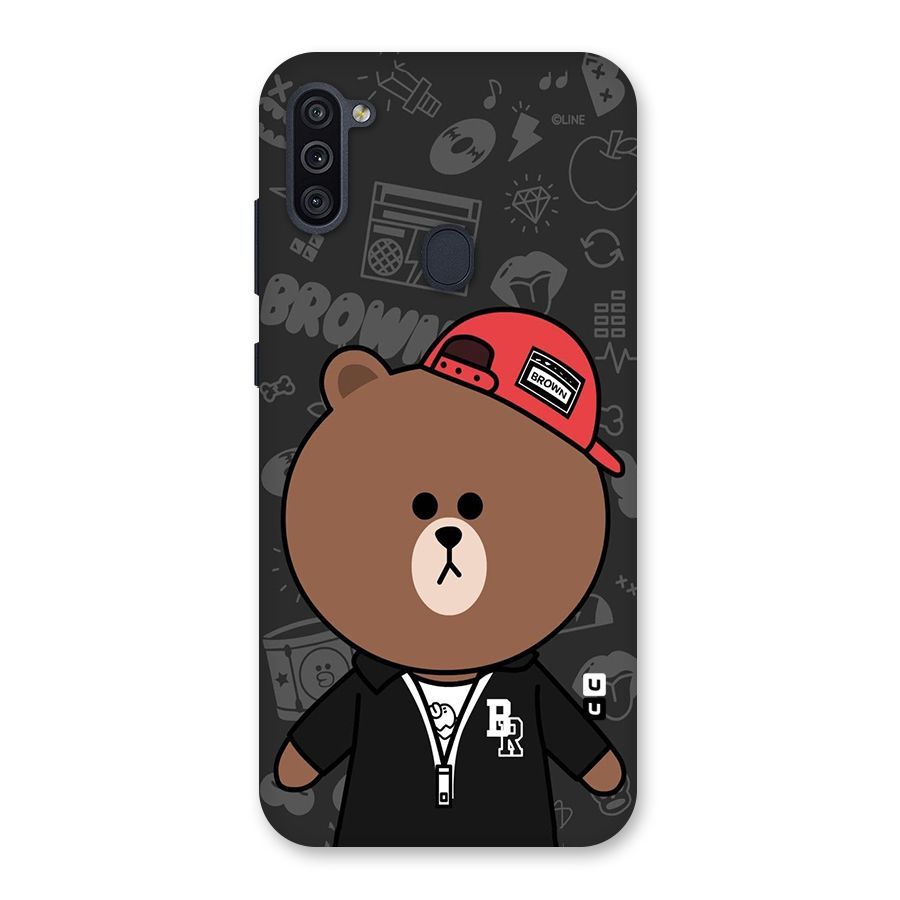 Panda Brown Back Case for Galaxy M11