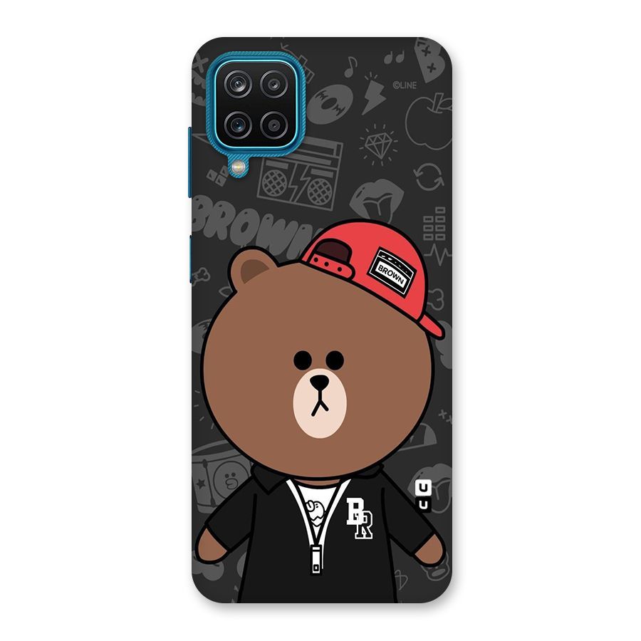 Panda Brown Back Case for Galaxy M12