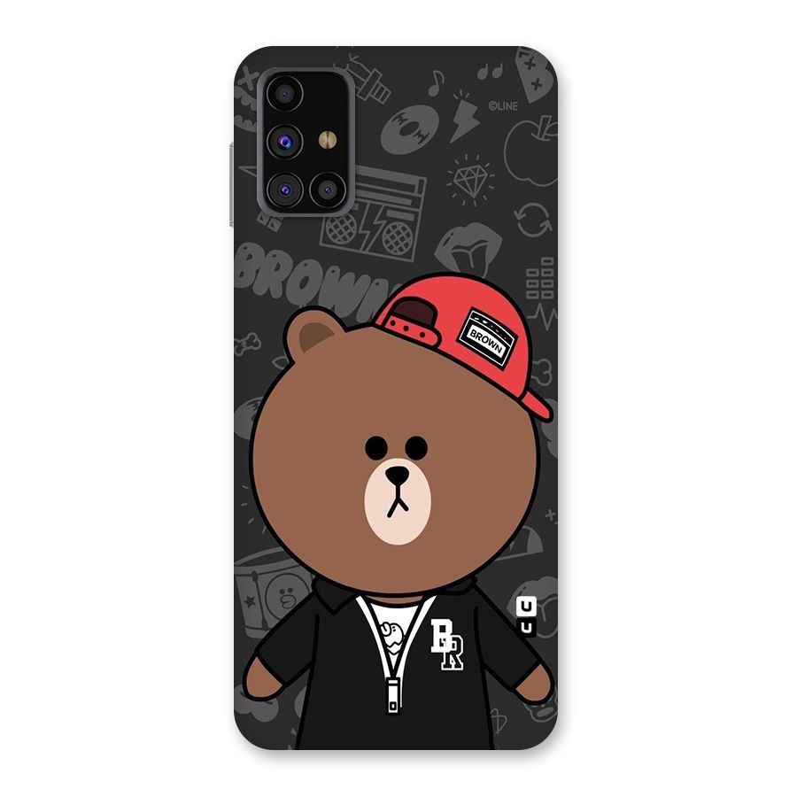 Panda Brown Back Case for Galaxy M31s
