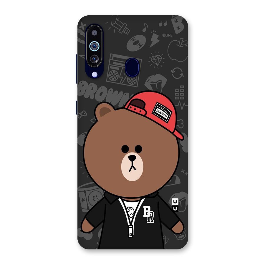 Panda Brown Back Case for Galaxy M40
