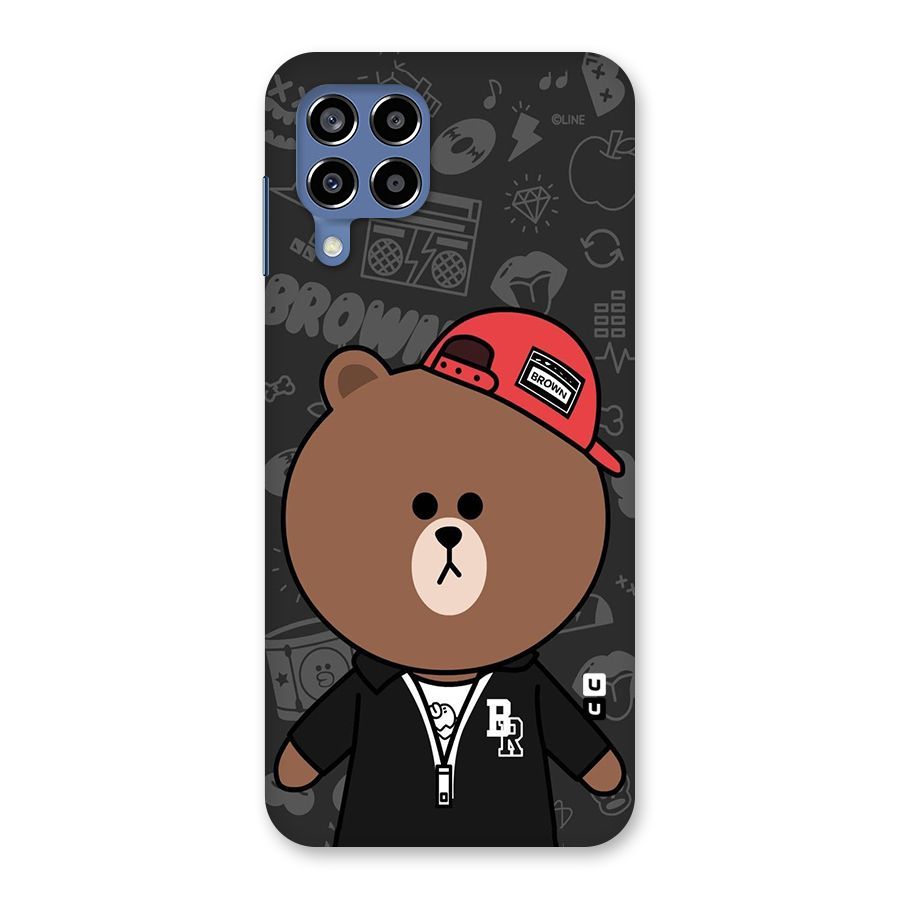 Panda Brown Back Case for Galaxy M53 5G