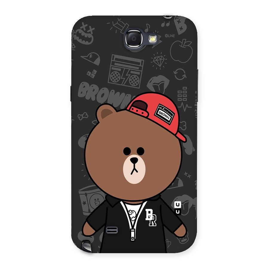 Panda Brown Back Case for Galaxy Note 2