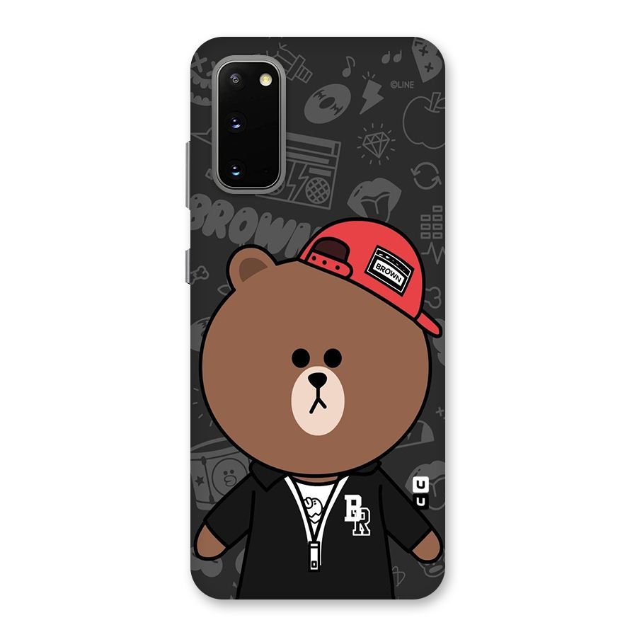 Panda Brown Back Case for Galaxy S20