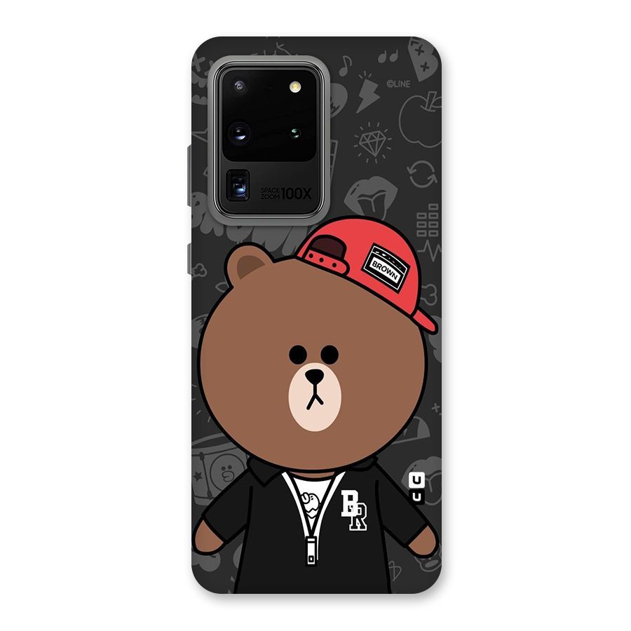 Panda Brown Back Case for Galaxy S20 Ultra