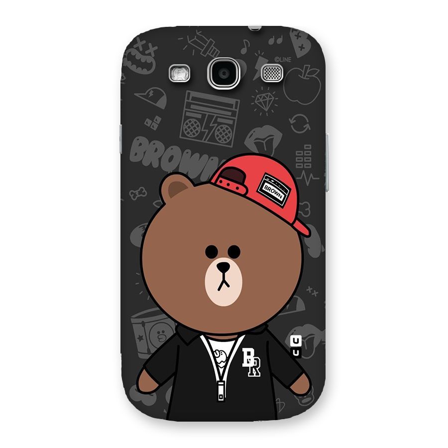 Panda Brown Back Case for Galaxy S3