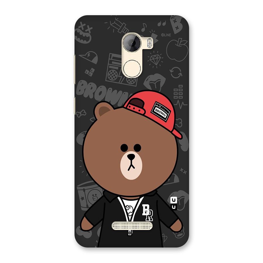 Panda Brown Back Case for Gionee A1 LIte