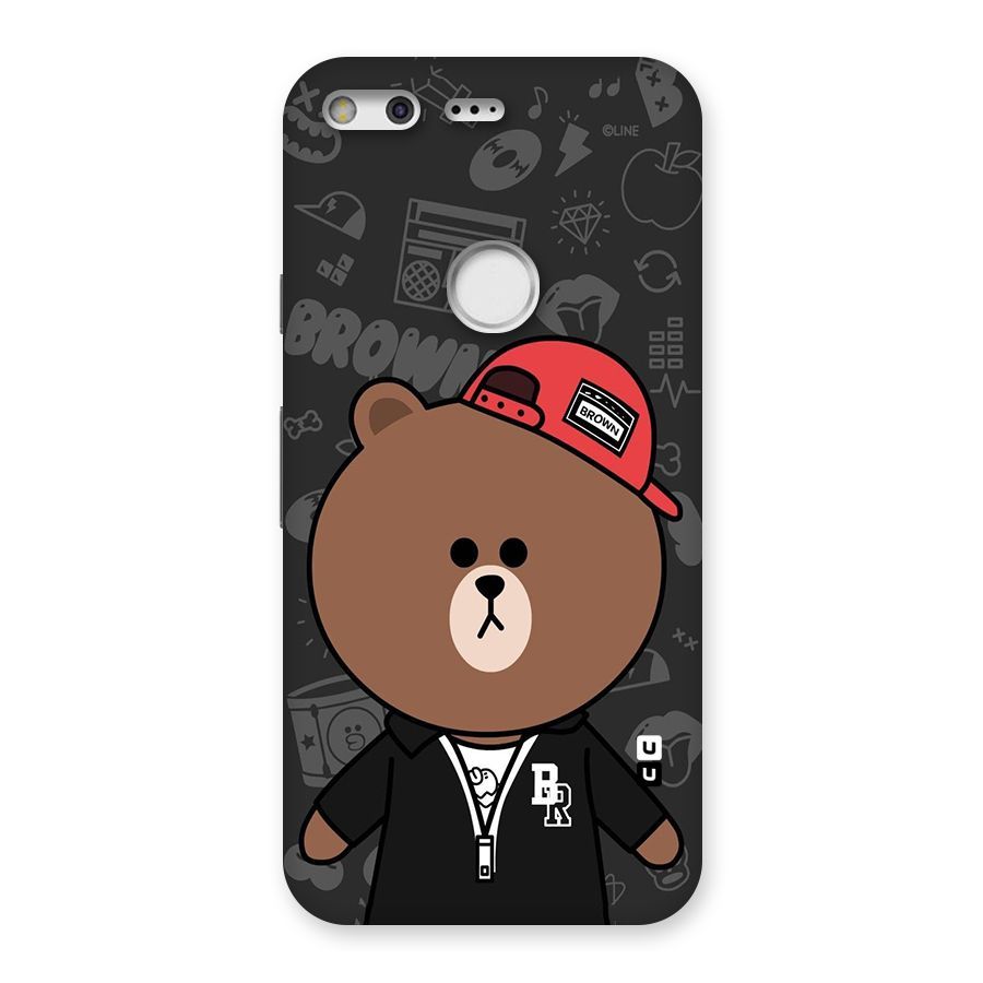 Panda Brown Back Case for Google Pixel