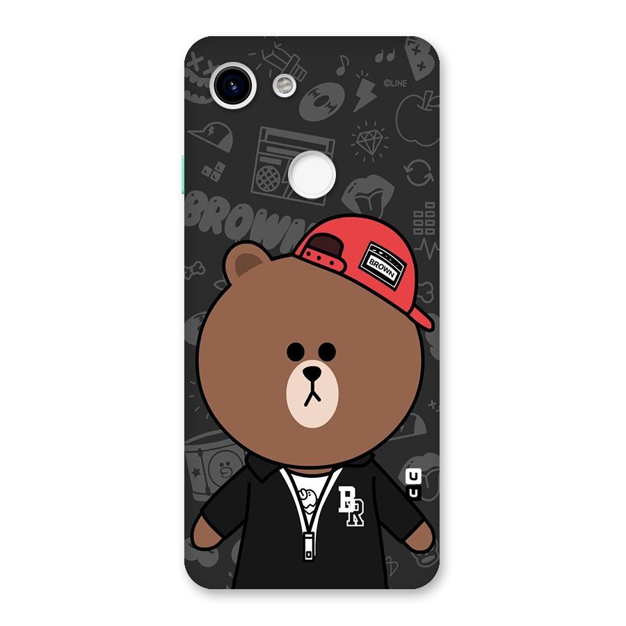 Panda Brown Back Case for Google Pixel 3