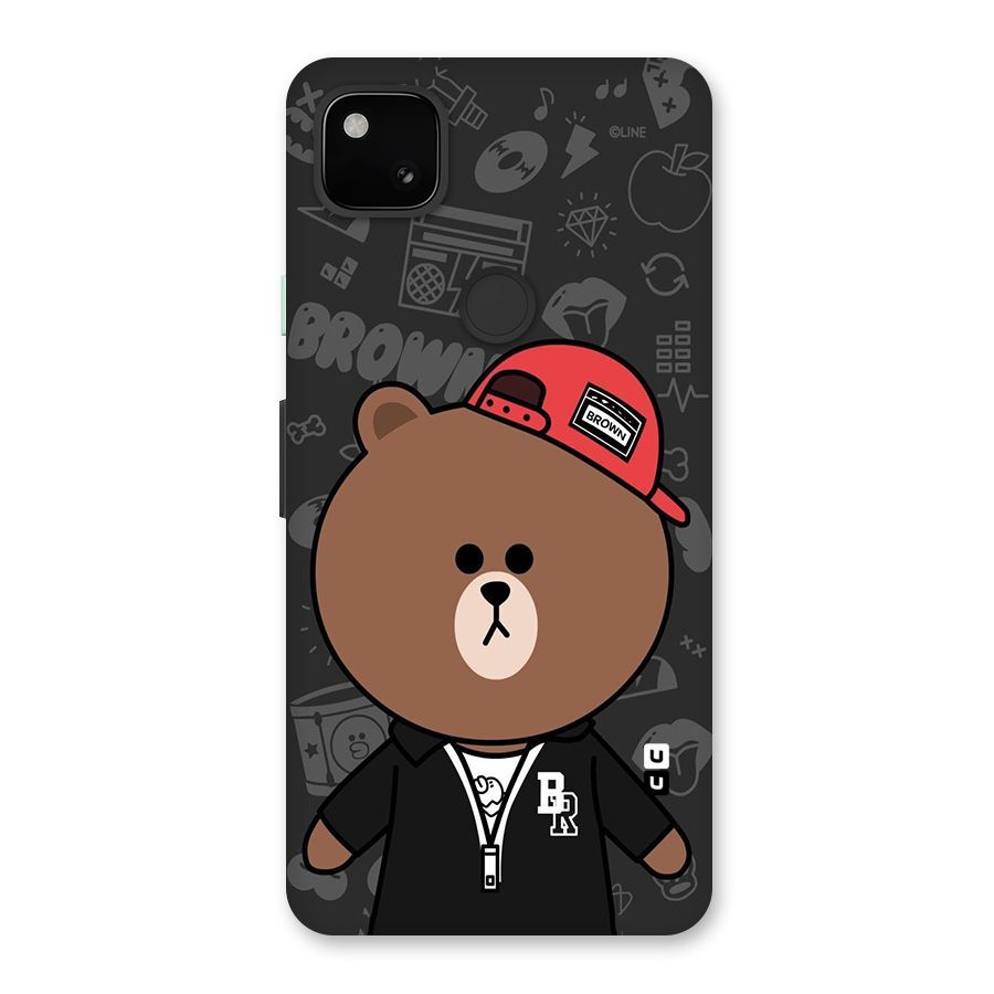Panda Brown Back Case for Google Pixel 4a