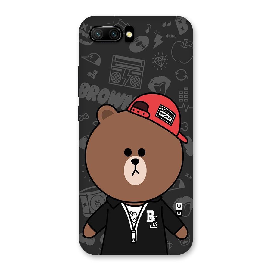 Panda Brown Back Case for Honor 10