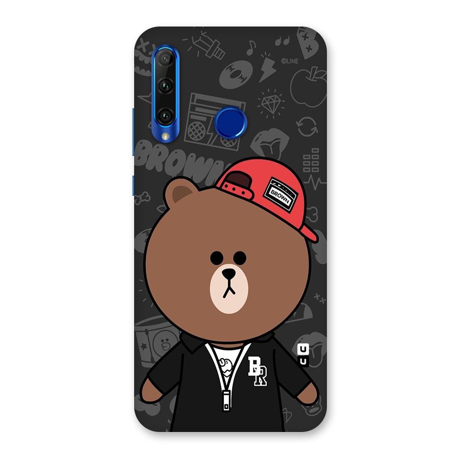 Panda Brown Back Case for Honor 20i