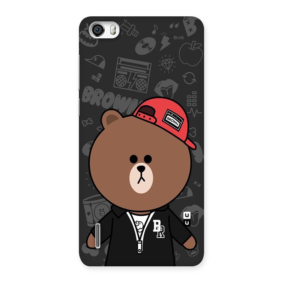 Panda Brown Back Case for Honor 6
