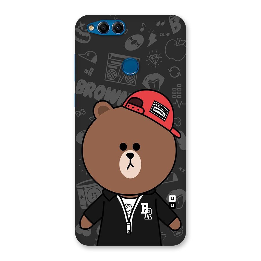 Panda Brown Back Case for Honor 7X