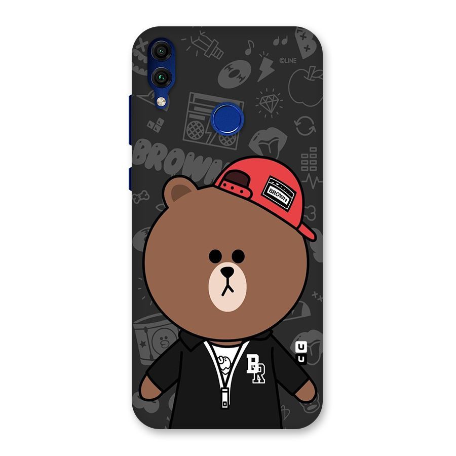 Panda Brown Back Case for Honor 8C