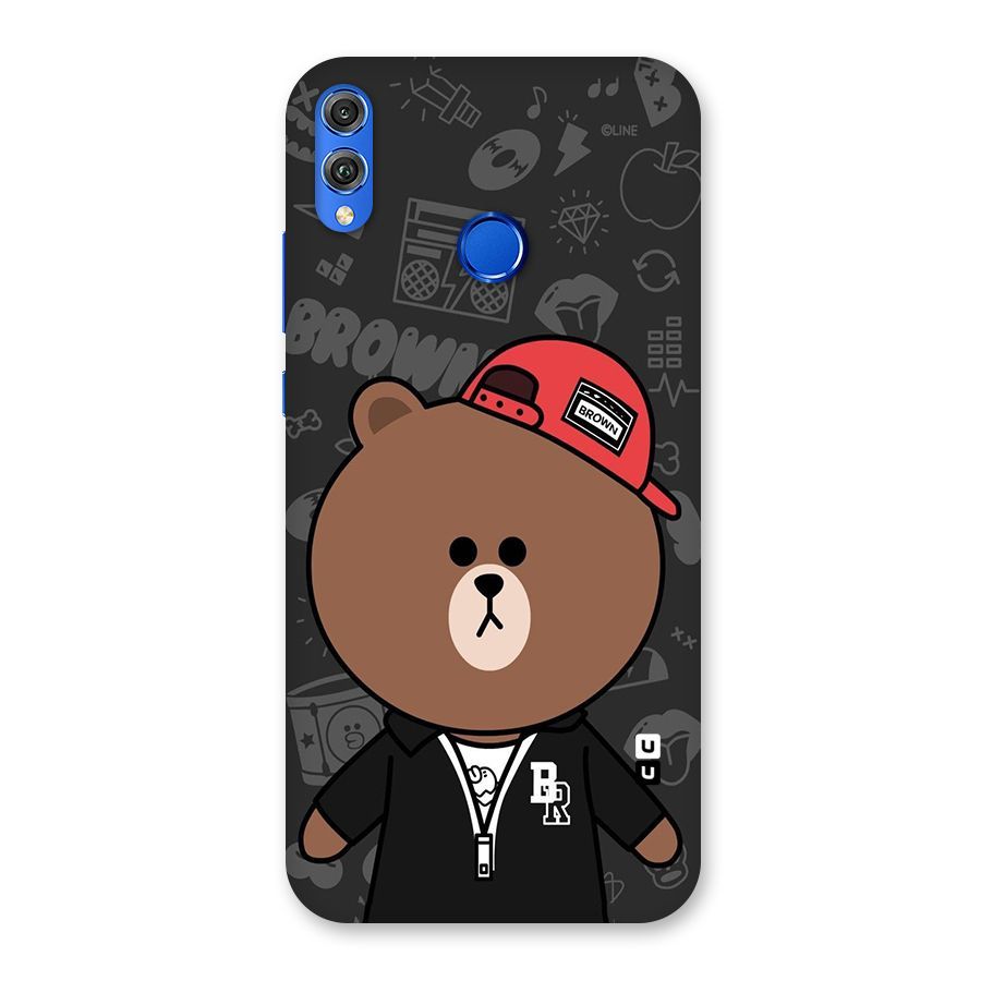 Panda Brown Back Case for Honor 8X