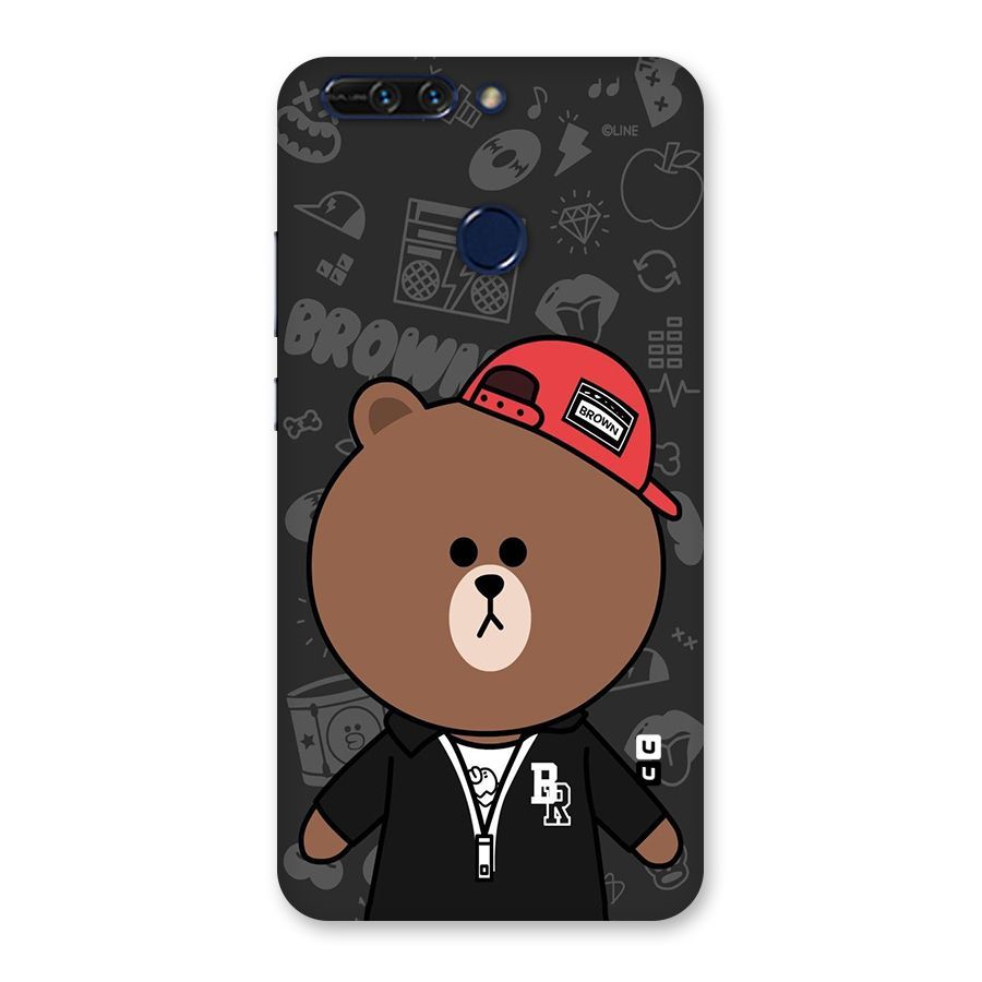 Panda Brown Back Case for Honor 8 Pro