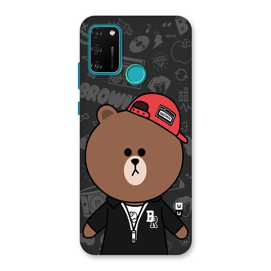 Panda Brown Back Case for Honor 9A