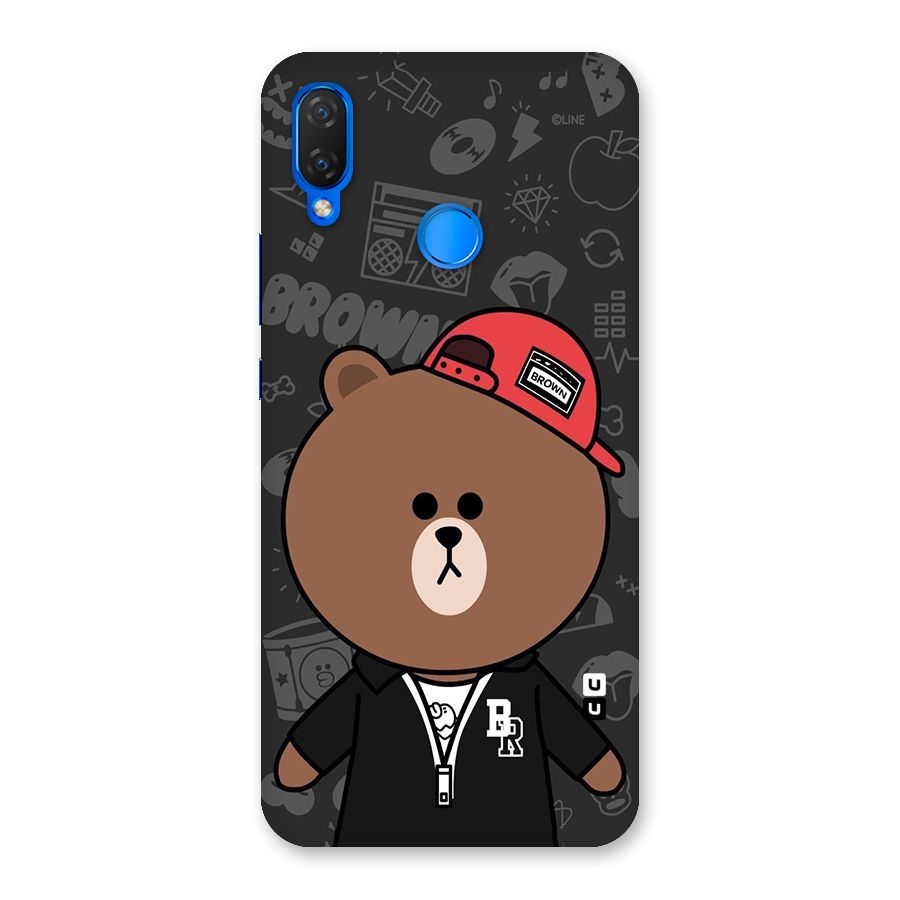 Panda Brown Back Case for Huawei P Smart+
