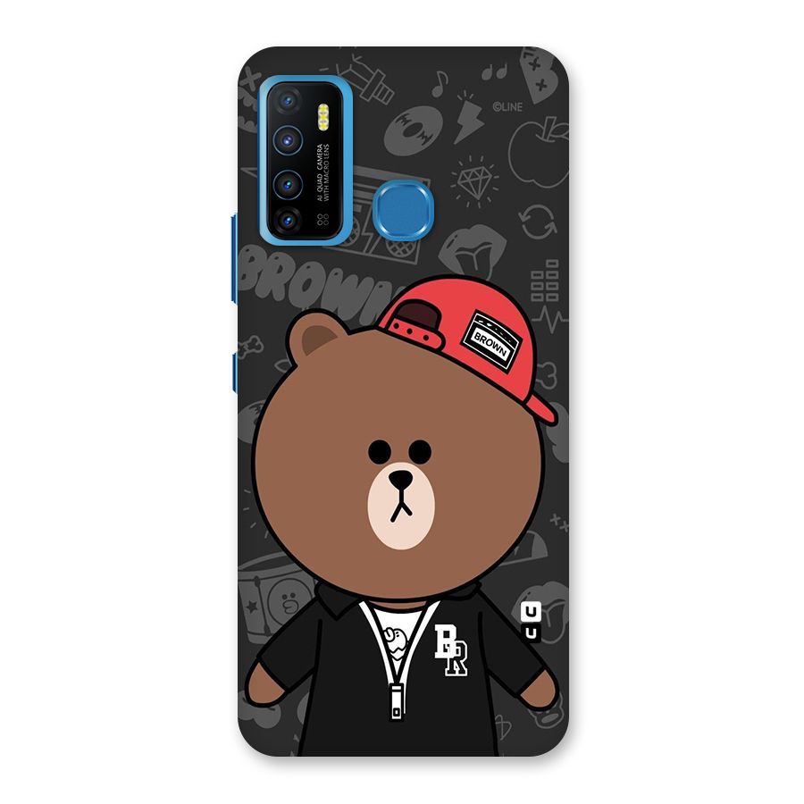 Panda Brown Back Case for Infinix Hot 9