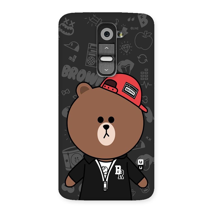 Panda Brown Back Case for LG G2